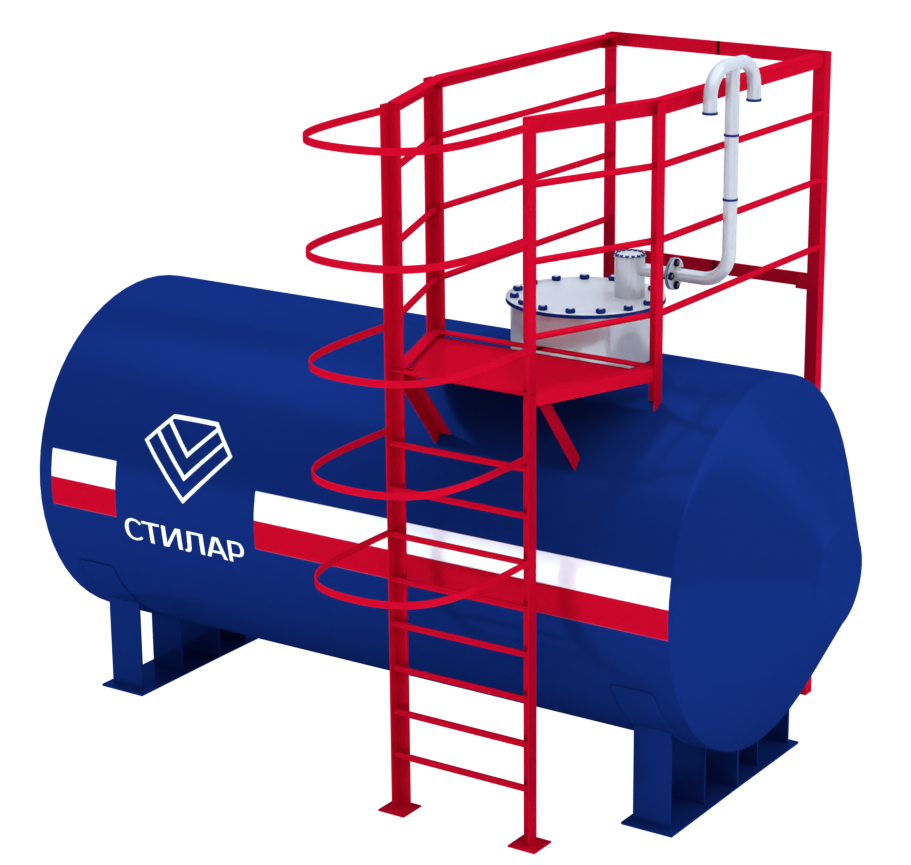 Горизонтальный резервуар РГСН для битума 50 м³ от завода-производителя